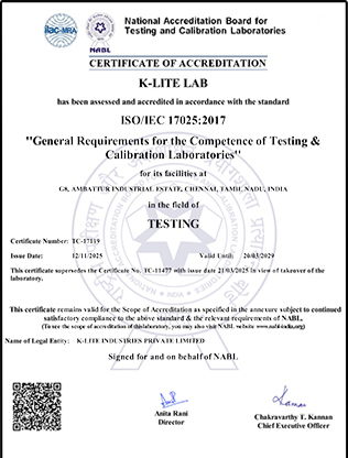 NABL Certificate