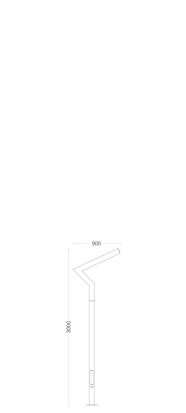 Polar Sq.100 Series - dimensional drawing