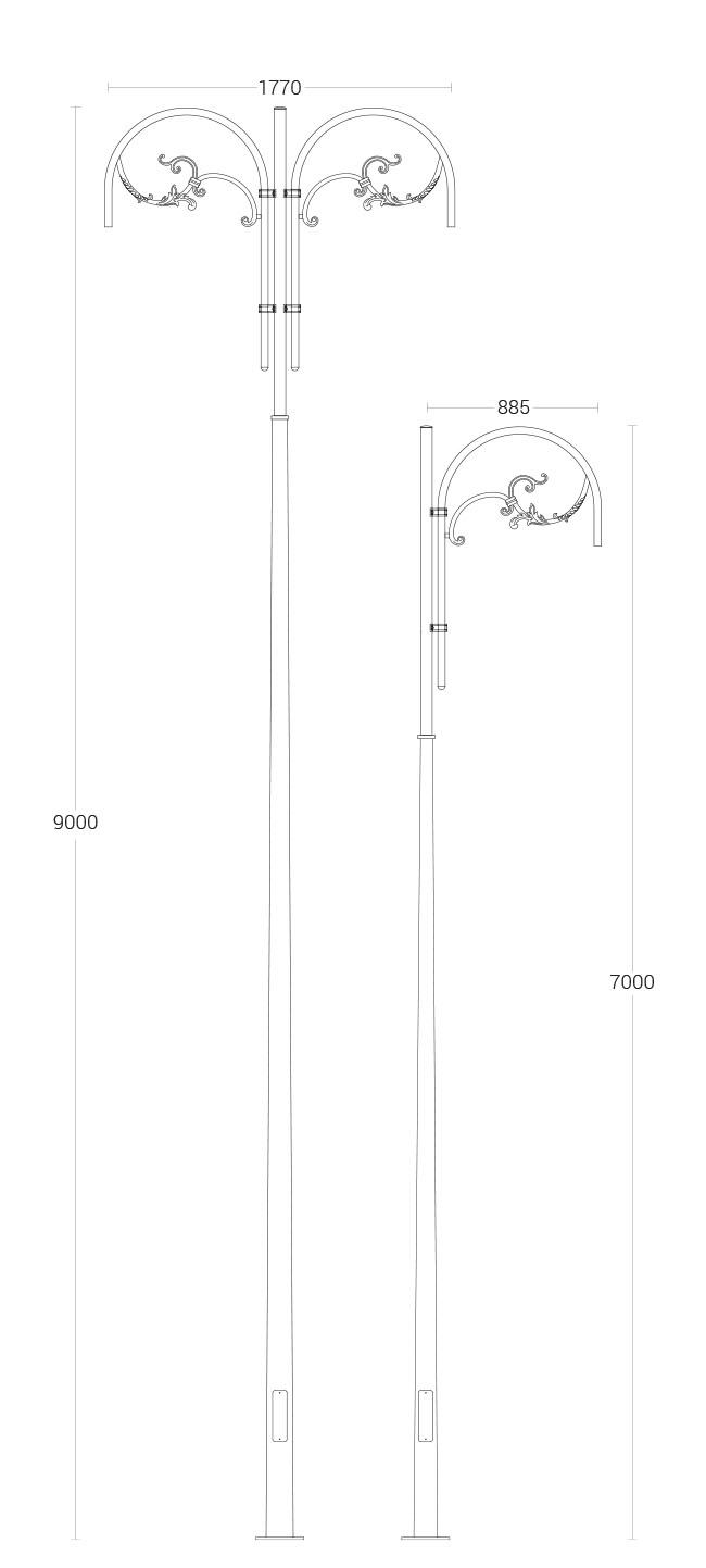 Pelican Aspen - dimensional drawing